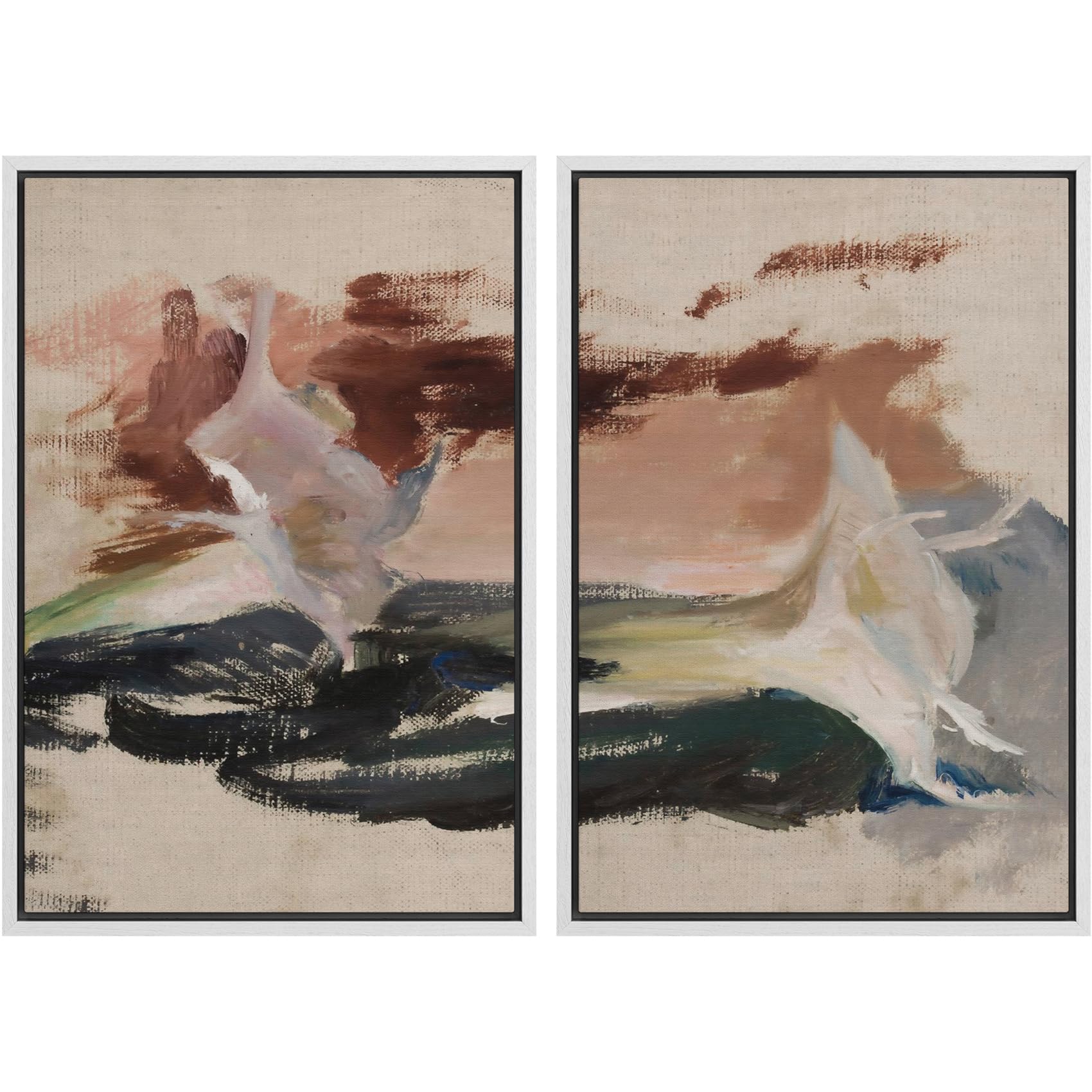 MUDECOR Framed Canvas Print Wall Art Set Abstract