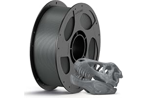 ANYCUBIC PLA 3D Printer Filament, 3D Printing PLA Filament 1.75mm Dimensional Accuracy +/- 0.02mm, 1KG Spool (2.2 lbs), Texture Grey