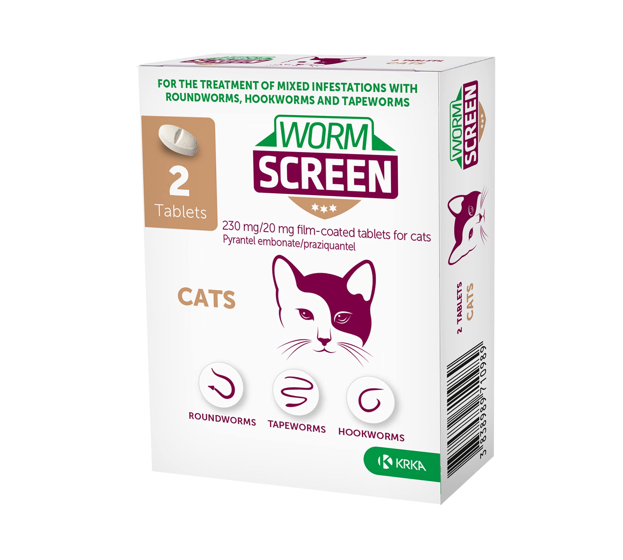 Mua WORM SCREEN Cat (2 tablets) Cat Worming Treatment Veterinary
