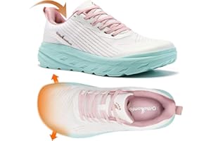 ORTHOCOMFOOT Women's Orthopedic Diabetic Wide Running Shoes: Comfortable Casual Arch Support Plantar Fasciitis Fashion Sneakers, High Arch Work Tennis Walking Shoes for Foot and Heel Pain Relief