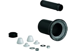 GROHE 37311K00 Wall Carrier Toilet Inlet and Outlet Connecting Set, Black