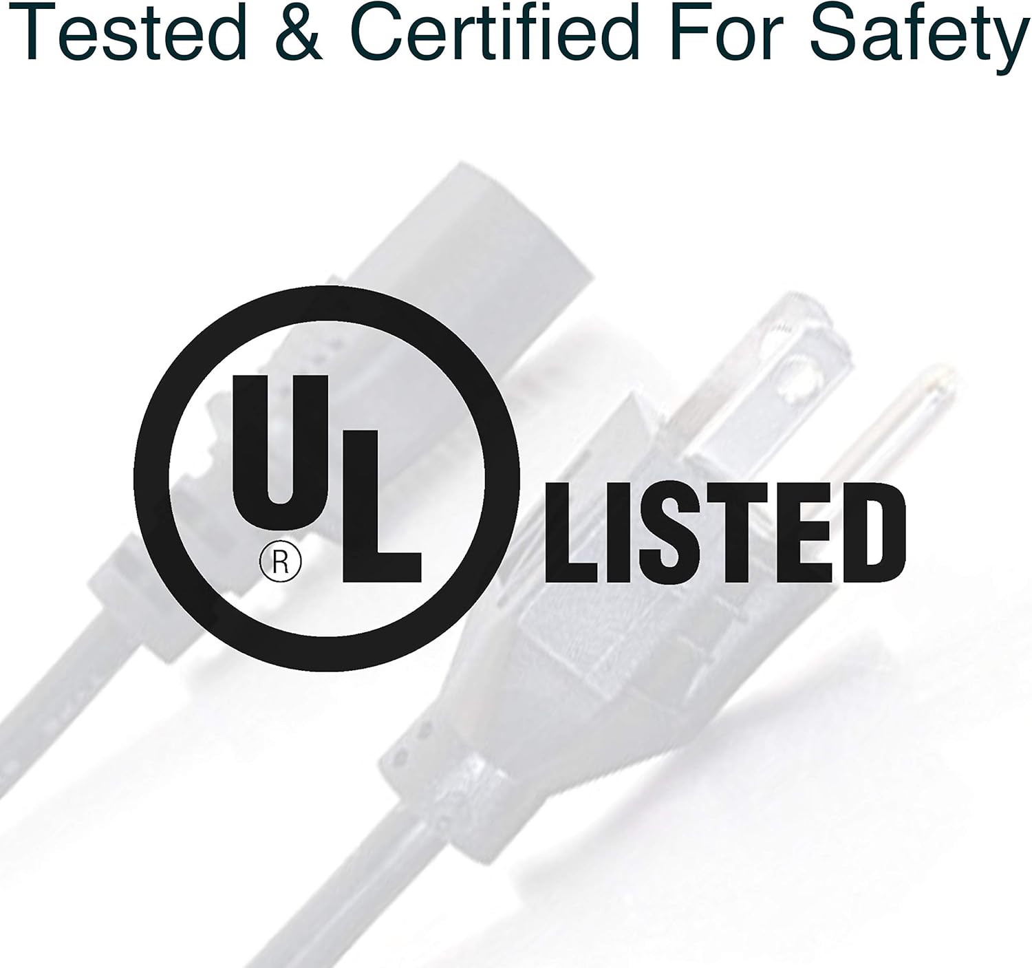 C2G Replacement Power Cable For Computers, TVs, Monitors, & More - 10' Black Universal Cord Works With Any 3 Pin AC Power Connection - 18 Gauge Wire (03134): Home Audio & Theater