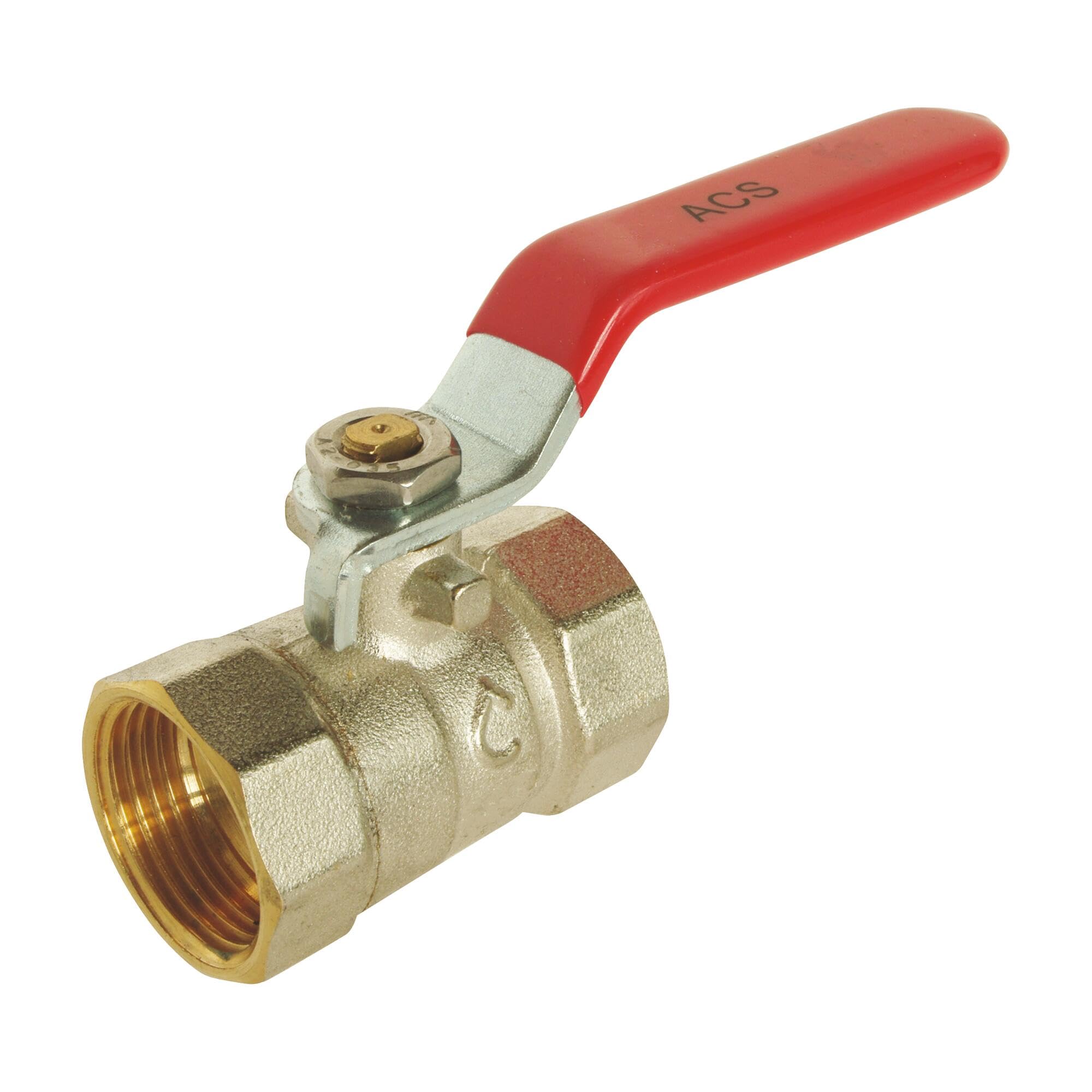SOMATHERM FOR YOU - Double Ball Valve IG 20/27 - Flat Reversible Handle - Standard Passage - Reinforced Seal with 2 O-Rings.