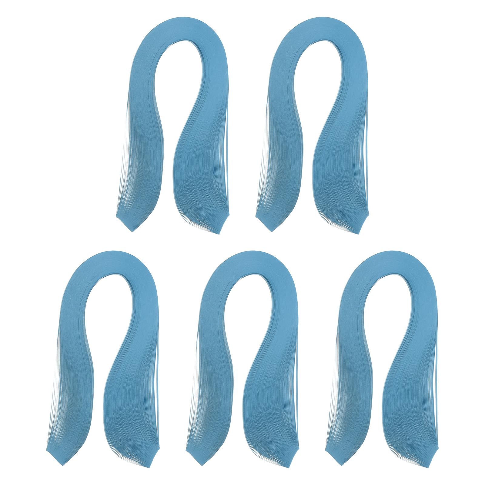 PATIKIL 600pcs Quilling Strips Paper 1/8"(3mm) 39cm Origami Paper Quilling Strip for Art DIY Hand Craft Christmas, Aquamarine Blue