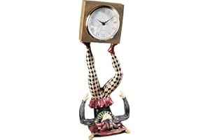 Design Toscano NG33744 Juggling Time Harlequin Jester Sculptural Clock,full color