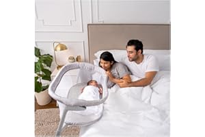 HALO Baby Bassinet, BassiNest Flex, Adjustable Portable Travel Co Sleeping Crib, Easy Folding, Lightweight with Mattress and 