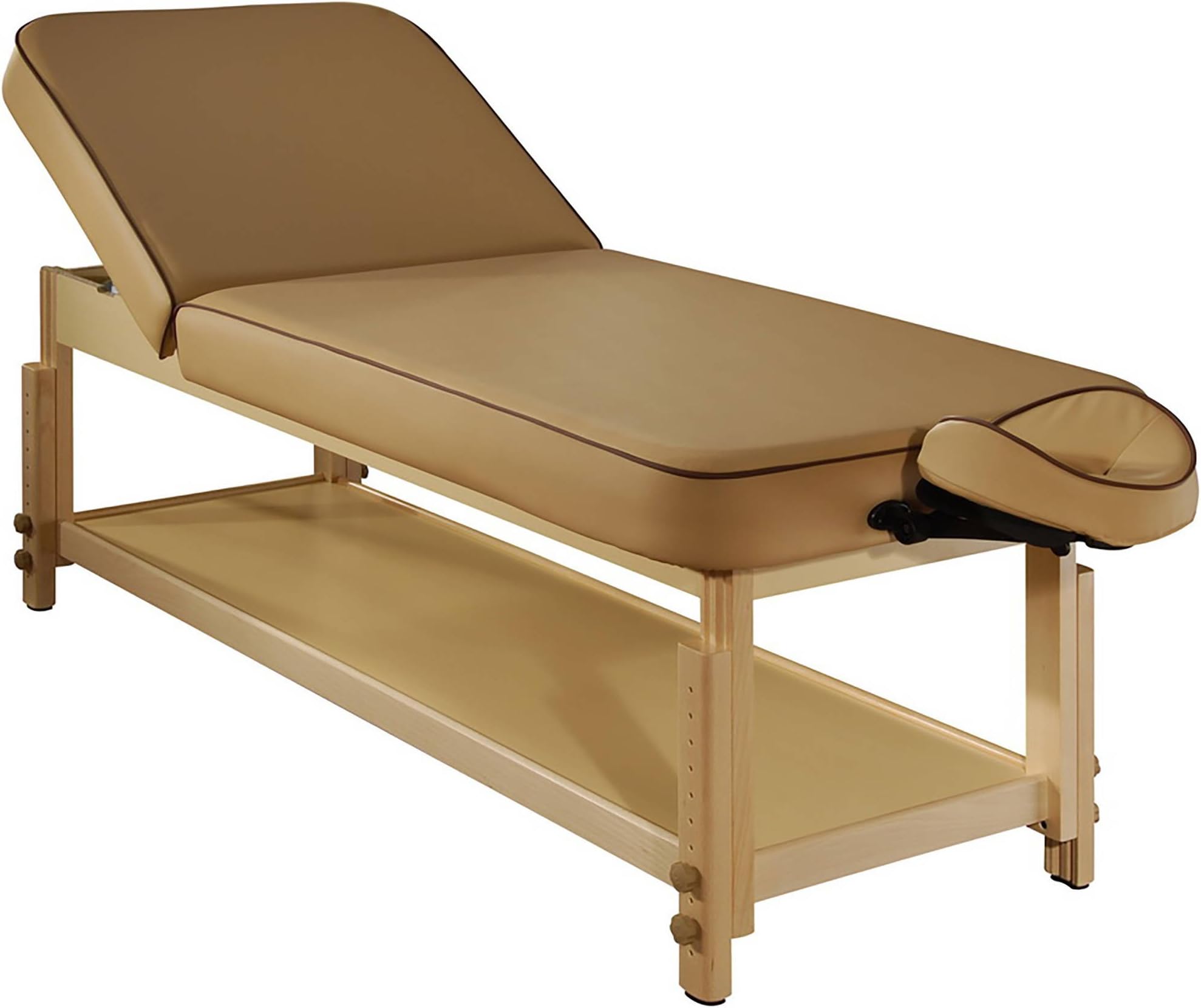 30" Harvey Tilt Massage Table Package with Patent Pending ErgoCaptain Deluxe Face Cradle , Beige and Black