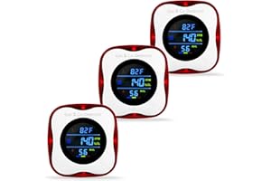 HEMBISEN 3 Packs Combination Gas & Carbon Monoxide Detectors,Plug in Carbon Monoxide Alarm,Natural Gas Detector,Propane,4-in-1 Digital Display CO Level & Explosive Gas & °F & Humidity for Home,RV