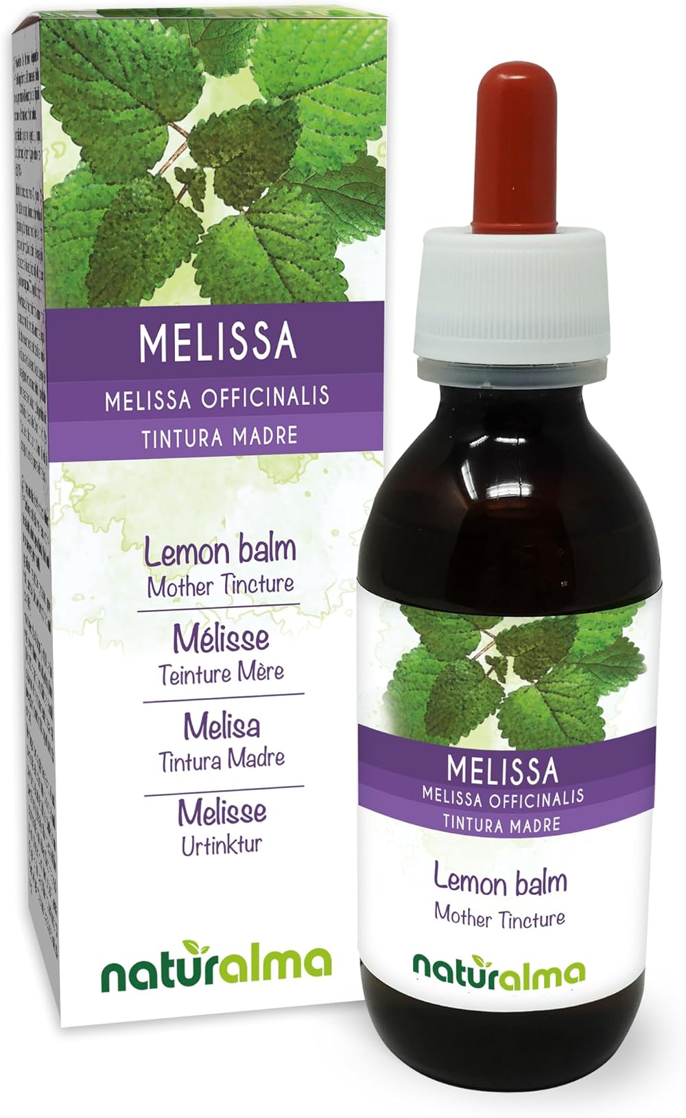 Naturalma Lemon Balm Leaves Mother Tincture 120 ml Alcohol Free Drops