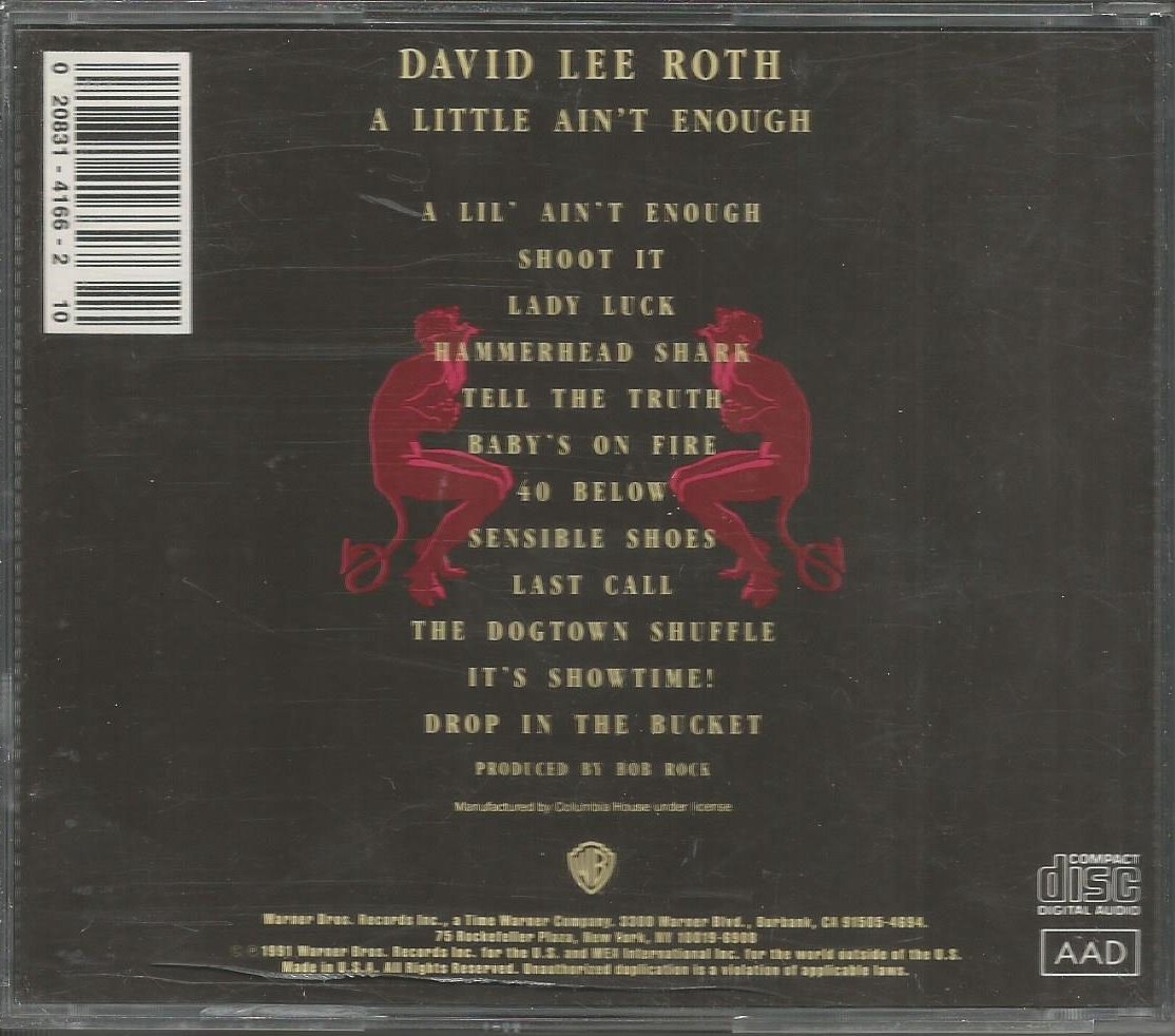 David Lee Roth A Little Ain T Enough Amazon Com Music