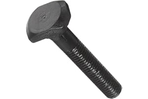 SMALL PARTS Te-Co 46409 Black Oxide Medium Carbon Steel T-Bolt, 1/2"-13 TPI, 2" Thread Length, 7" Length, 7/8" x 7/8" x 5/16" Head, 1/2" Table Slot (Pack of 2)