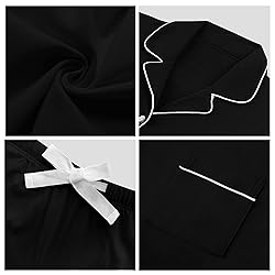COLORFULLEAF Women's 100% Cotton Long Sleeve Pajama