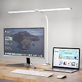 Hensam LED Desk Lamp Double Head with Clamp 12W 1400 Lumen 5 Color Modes view 1