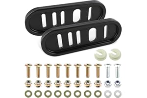 HUSWELL 490-241-0010 Snowblower Slide Shoes Skid Shoe (2 Pack) with Mounting Hardware for Universal MTD Snow Thrower