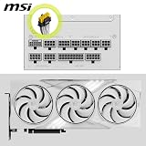 MSI MAG A1000GL 1000W ATX 3.1 White Modular PSU PCIe 5.1 Gold view 4