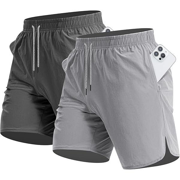 Spyder Men's Gym Shorts - Nylon Stretch 7'' Knit Active Workout