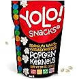 YOLO! Gourmet Virtually Hulless Popcorn Kernels, Premium White Butterfly Popping Corn, Non GMO, Gluten Free, Vegan, 32 Oz Resealable Bag (Pack of 1)