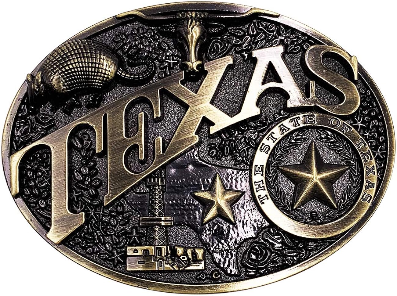 Clothes, Shoes & Accessories Silver Long horn Texas Bull Belt Buckle