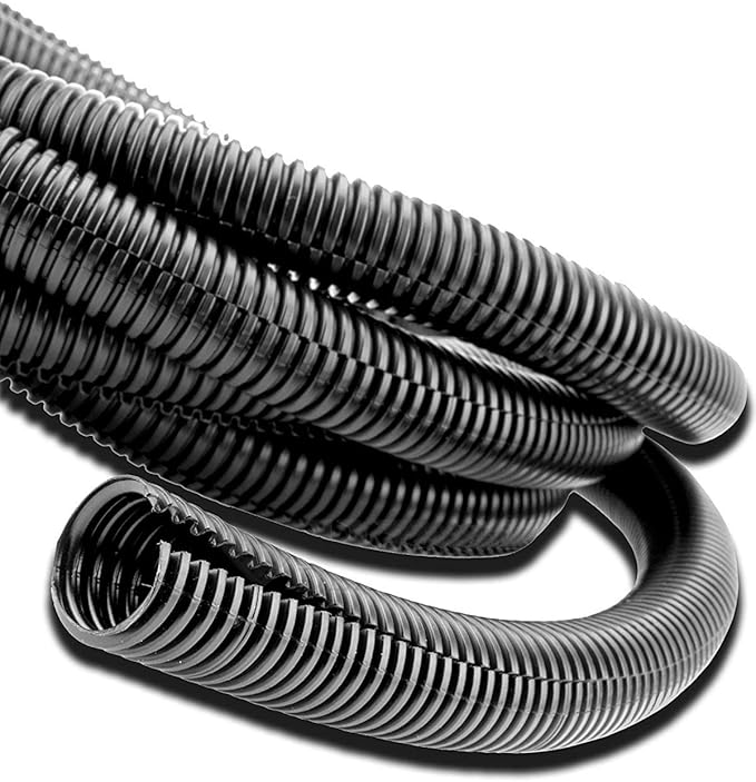 Cable Management Cord Cover 50 Ft x 1/2" Cable Protector Split Loom