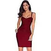 meilun Women's Celebrity Bandage Bodycon Dress Strap Party Pencil Dress