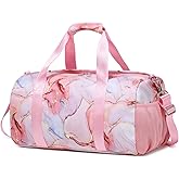 Dance Bag for Girls Sports Duffle Bag for Girls Ballet Bag Travel Overnight Bag Girls Sports Gym Bag with Shoes Compartment and Separate Dry Wet Pocket