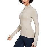QUEENIEKE Womens Running Jackets Athletic Workout Scrub Jacket Track Full Zip Up Gym for Women Yoga Top