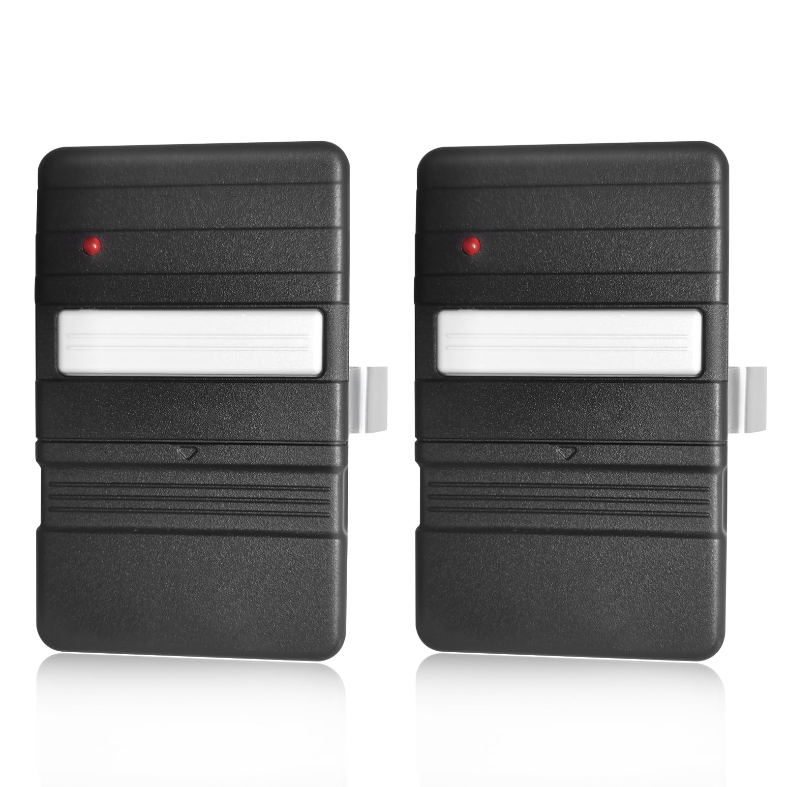 Photo 1 of GT90-1 Garage Door Remote Control, Compatible with Genie Overhead Door 9 and 12 Dip Switches 390MHZ openers, Replacement for GT90 MAT90 GT912 AT90 (2 Pack)