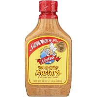 Woeber's Sandwich Pal Jalapeno Mustard - Six 16-Ounce Jars (96 Ounces Total)