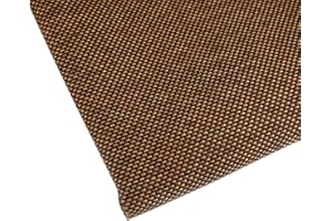Flushbay Speaker Grill Cloth Speaker Fabric Protective Dustproof Mesh Cloth Stereo Fabric Replacement for Home Stage Speakers, Media Cabinet, KTV Box (Black-Brown)