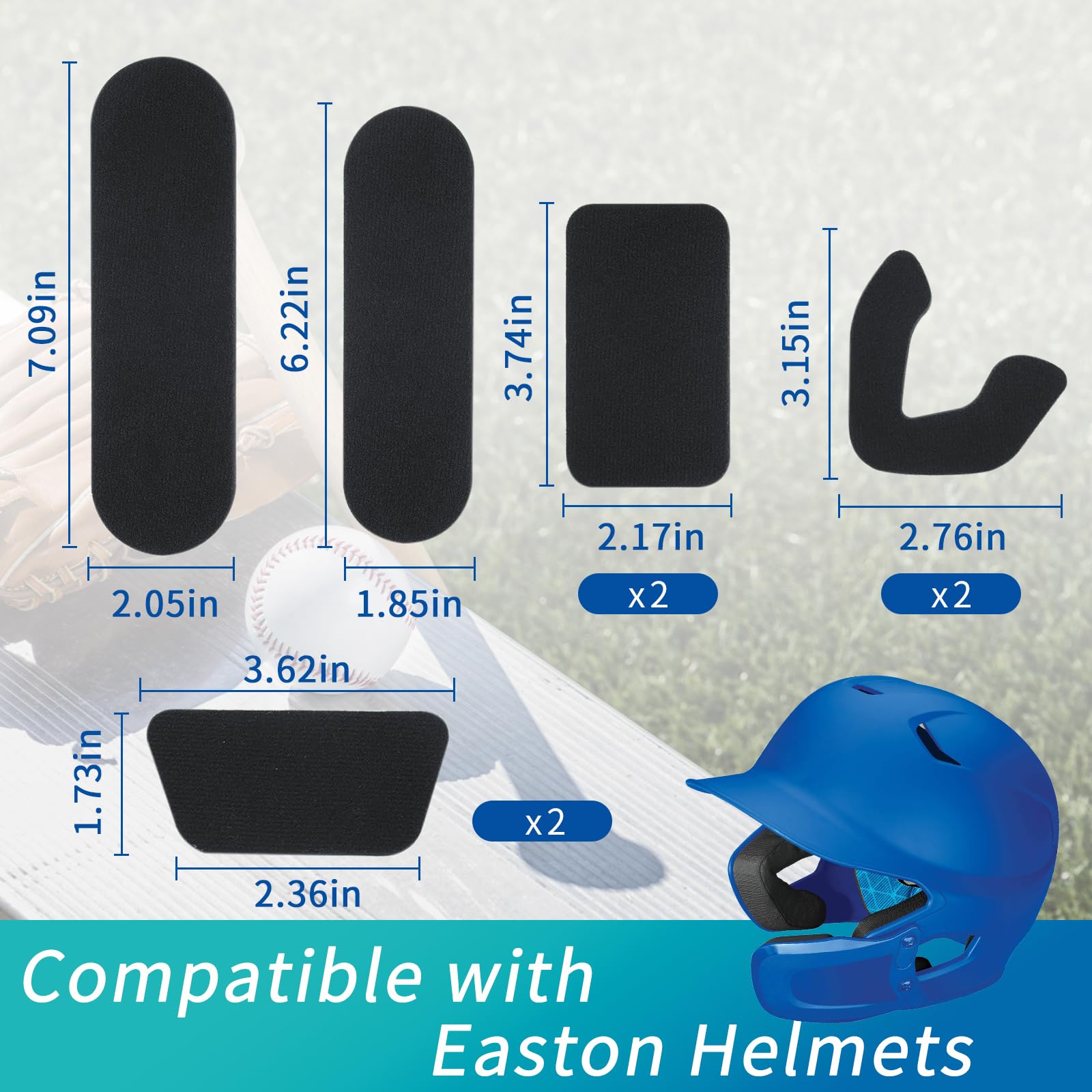 Mua Helmet Padding Kits Compatible with Easton Baseball Helmets, 0.79 ...