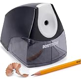 Bostitch Electric Pencil Sharpener for Classroom and Desk, Black | 4X Longer Cutting Life, Never-Stall Motor, Compact Design,