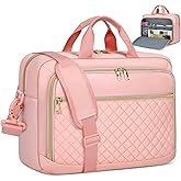 NEWHEY Laptop Bag 17.3 Inch Laptop Briefcase for Women Men Waterproof Shoulder Messenger Bag Large Computer Bag for Business Office Work College, Pink