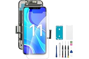 EXW for iPhone 11 Screen Replacement 6.1" Full HD LCD Display Digitizer, Quality Touch Screen with Repair Tools, Waterproof S
