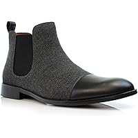 Polar Fox Barrett MPX806058 Memory Foam Classic Vegan Leather Chelsea Business Casual Chukka Boots