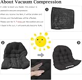 DKIEI Thicken Hanging Basket Chair Cushion 80x120cm Black Egg Chair Cushion view 2