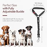 PIYAREY Dog Car Seat Belt Headrest Restraint 52-71cm Adjustable Red view 5