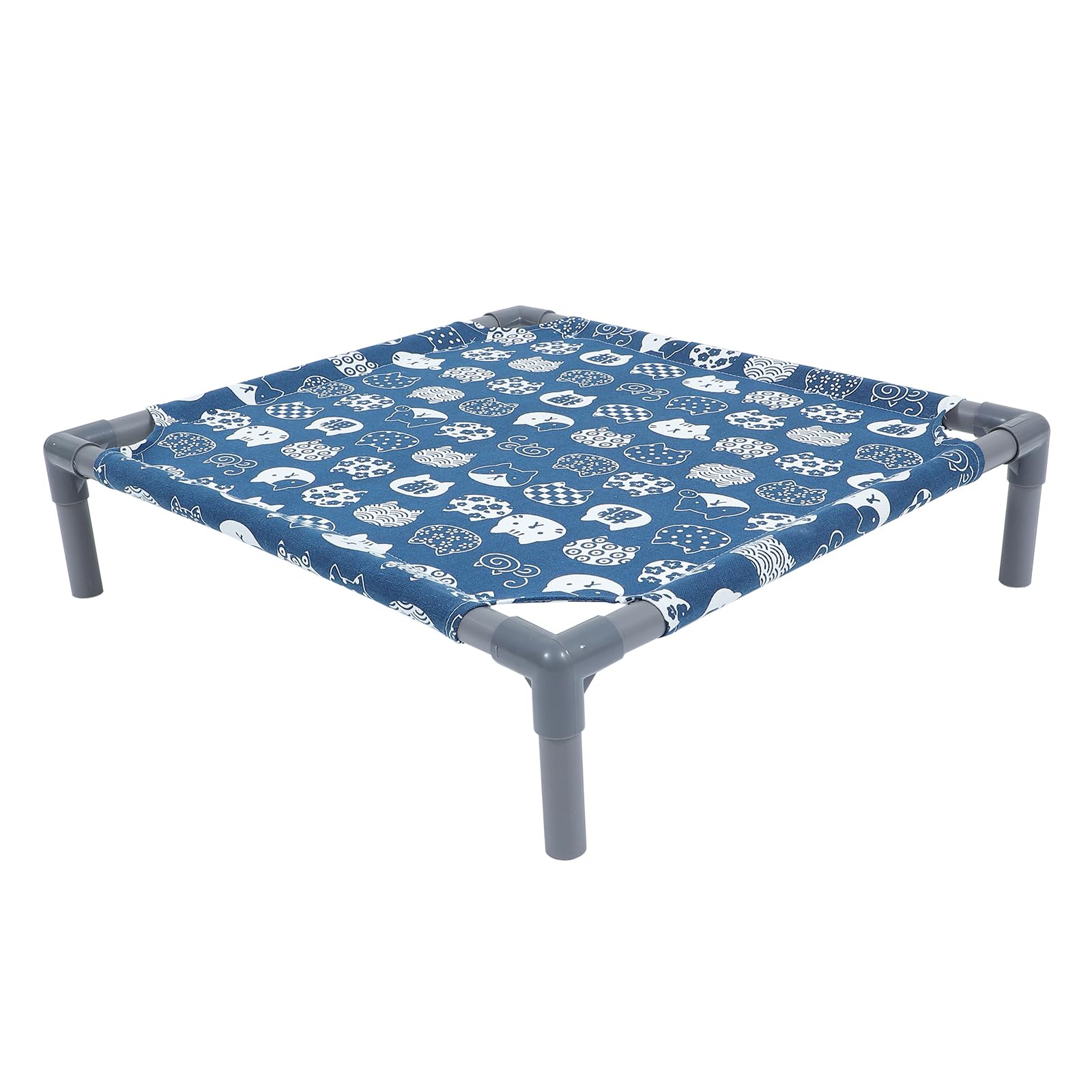 iplusmile Elevated Dog Cat Sleep Bed, Cat Camp Bed Portable Pet Cot Outdoor Pet Camp Polyester Cat Sleeping Kitten Tent with Stand