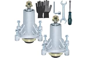 NICHEFLAG 2 Pack 587819701 Spindle Assembly Kit Pre-Greased Replaces 187281, 187292, 532187292 Spindle 21549012, 532187281, 532192870, 532192872, 587253301, 587125401 for 42" 46" 48" 54" Decks