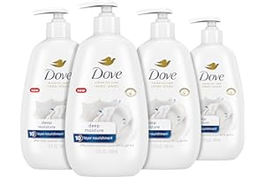 Dove Advanced Care Hand Wash Deep Moisture 4 Count for Soft, Smooth Skin, More Moisturizers than the Leading Ordinary Hand Soap, 12 oz