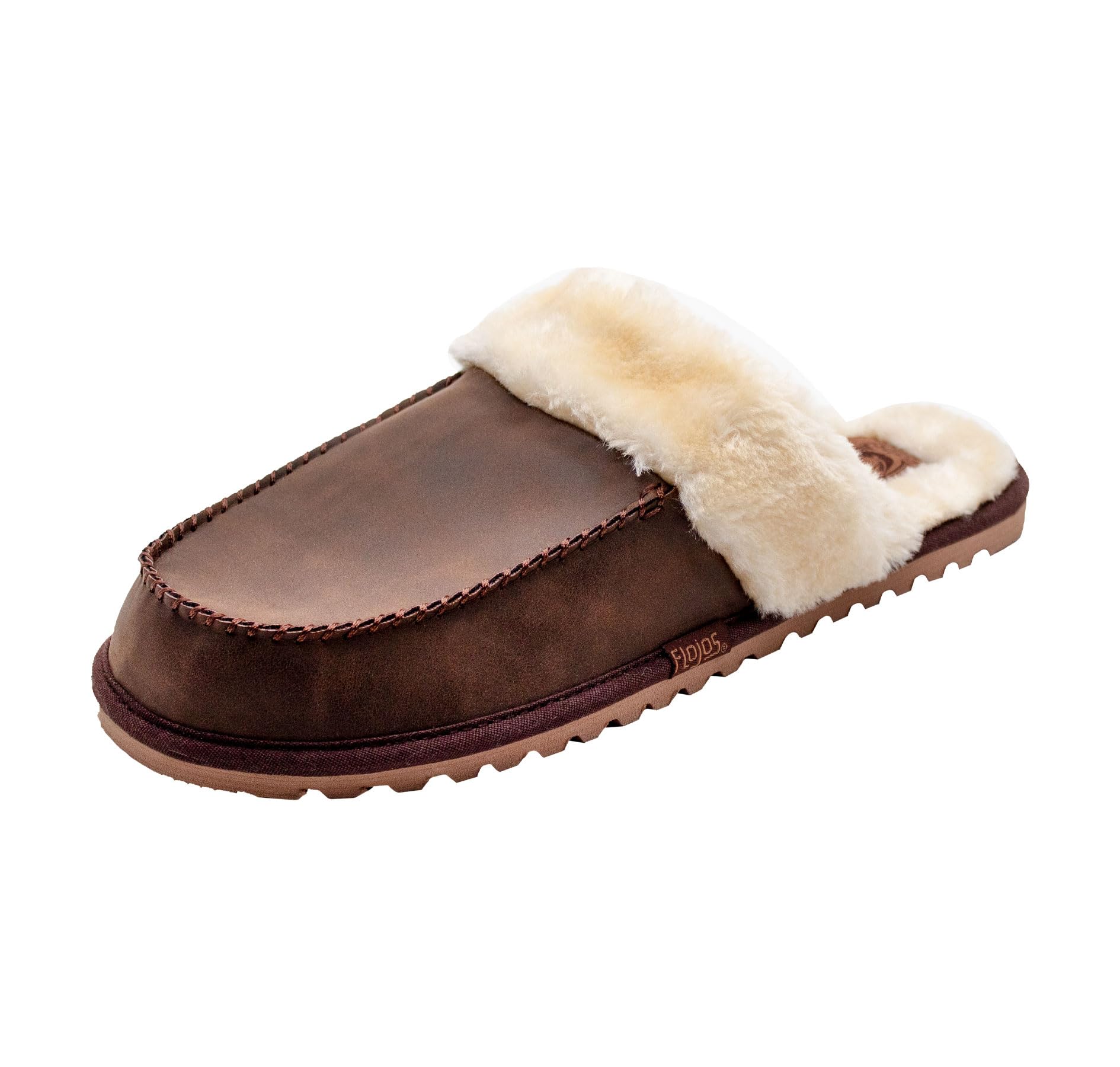 Photo 1 of Flojos Unisex Lynx Slipper, Brown, 9 US Women