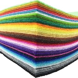 42pcs Felt Fabric Sheet Assorted Color Felt Pack