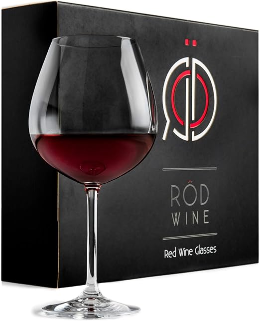 Amazon Com Red Wine Glasses Lead Free Titanium Crystal Glass