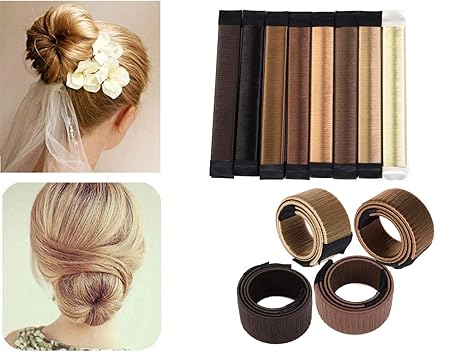 Sayfut Hair Bun Maker 4pcs Magic Styling Hair Bun Beauty Crown And
