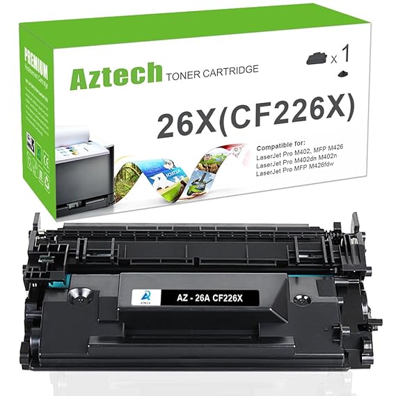 Aztech Kompatibel für Toner HP CF226X 26X (CF226A 26A) Toner für HP Laserjet Pro MFP M426dw MFP M426fdw MFP M426fdn Toner