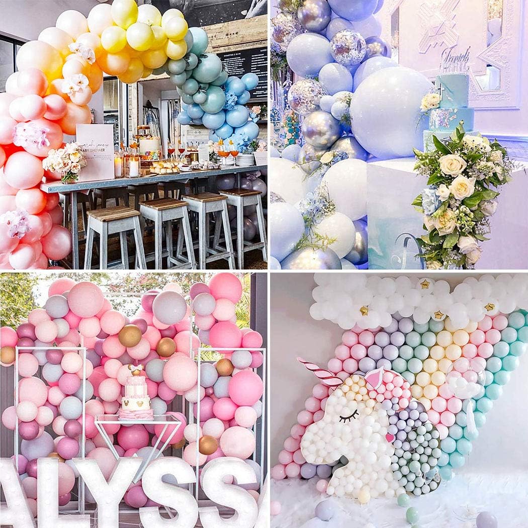 110 Pack Party Balloons Pearlescent Thickened Latex Balloon 12 inch Rainbow Ornament for Nursery décor, Arch, Garland, Christmas, Birthday: Toys & Games