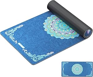 HAPBEAR Yogamatte XXL- Extra Groß Breit Yoga Matte, Sportmatte Fitnessmatte Rutschfest 198cm x137cm / 183cm x116cm/6mm Dicke,Ultra Haltbar, Gymnastikmatte für Pilates, Gym, Zuhause, Workout