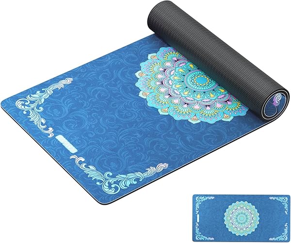HAPBEAR Yogamatte XXL- Extra Groß Breit Yoga Matte, Sportmatte Fitnessmatte Rutschfest 198cm x137cm / 183cm x116cm/6mm Dicke,Ultra Haltbar, Gymnastikmatte für Pilates, Gym, Zuhause, Workout