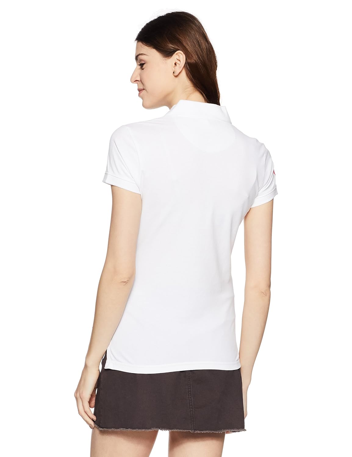 us polo association us polo women's band collar t-shirt