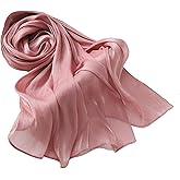 HURESON Women Premium Hijab Head Scarf Lightweight Shimmer Scarves Crepe Wedding Shawls and Wraps for Evening Dresses Shiny