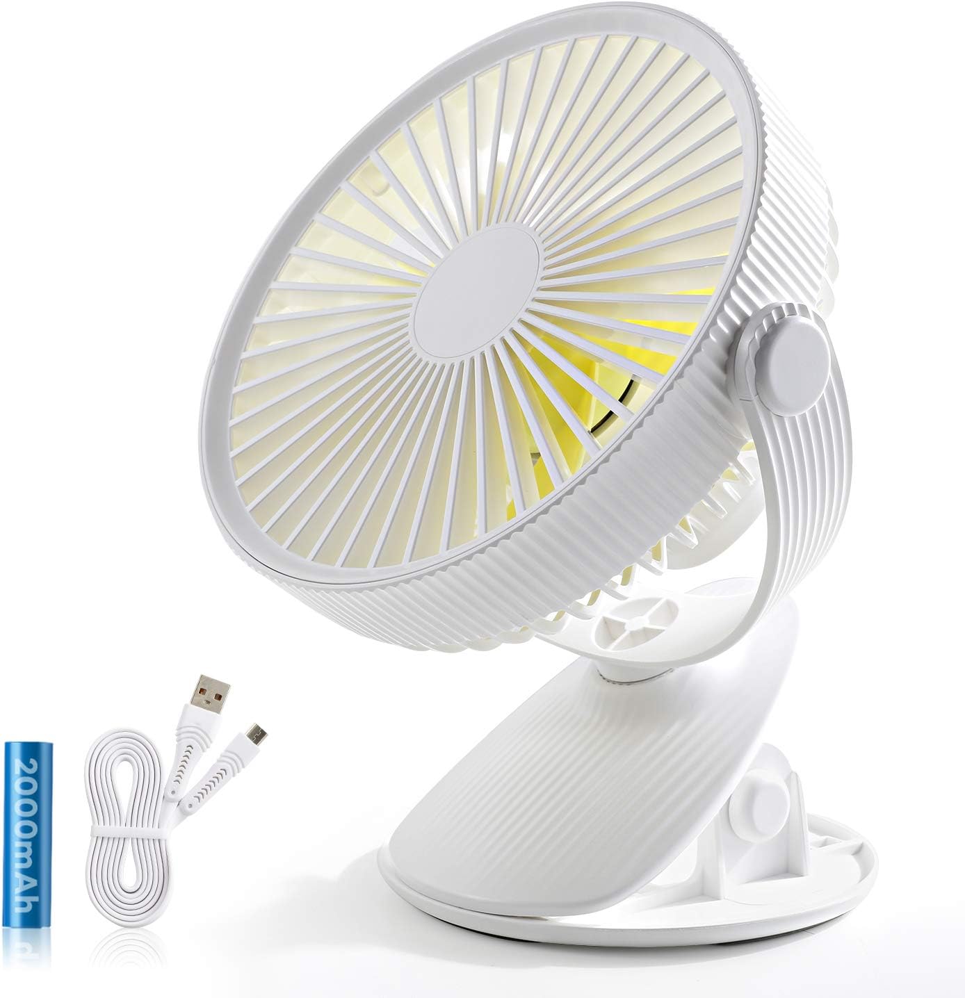 Buy SMARTDEVIL Table Fan Battery Operated Clip on Small Fan Desk Fan